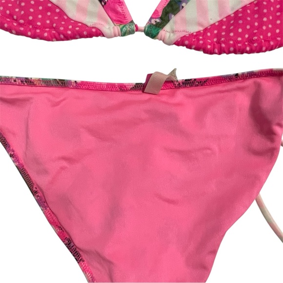 Victoria's Secret Pink Polka Dot And Floral Bikini - Picture 4 of 8